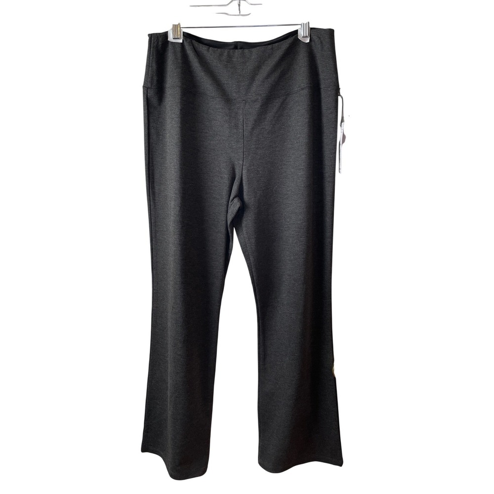 Liz Claiborne Lori Bootcut Legging‎ Charcoal Heather Secretly Slimming XXL NEW